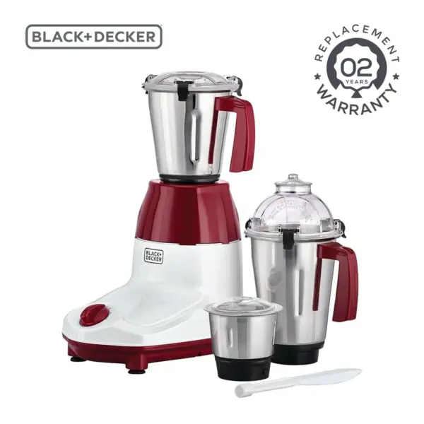 BLACK+DECKER / MIXER GRINDER / 3 JARS SET , 3-IN-1 MULTIFUNCTIONAL 750 W BLENDER , WET DRY GRINDER , DIPS AND PASTE /MG750-B5